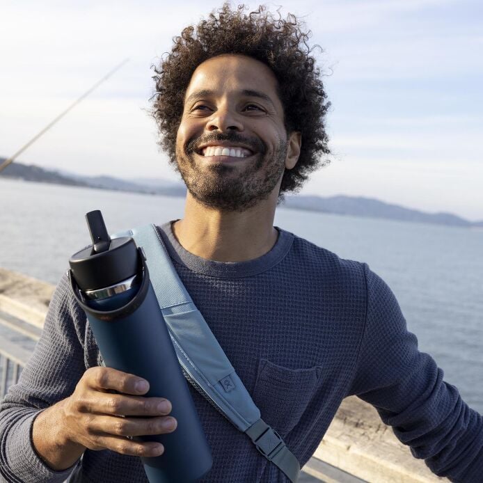 24 oz Wide Mouth with Flex Straw Cap - Oat