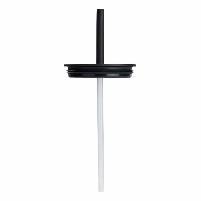 Large Press-In Straw Lid Black