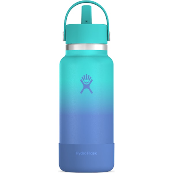 Ombré 32 oz Wide Mouth with Flex Straw Cap Ombre Mint - Cascade