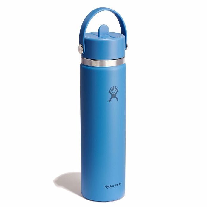 24 oz Wide Mouth with Flex Straw Cap Summit Blue