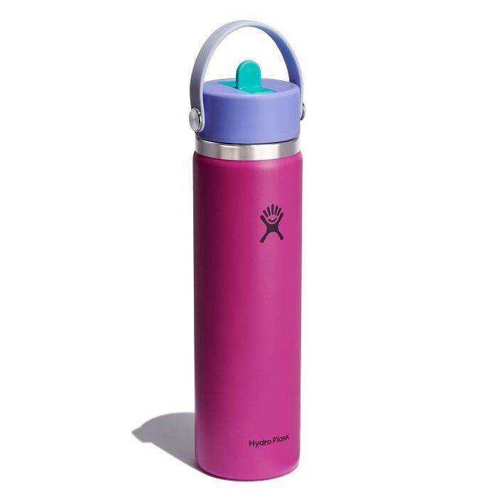24 oz Wide Mouth with Flex Straw Cap Holiday Punch
