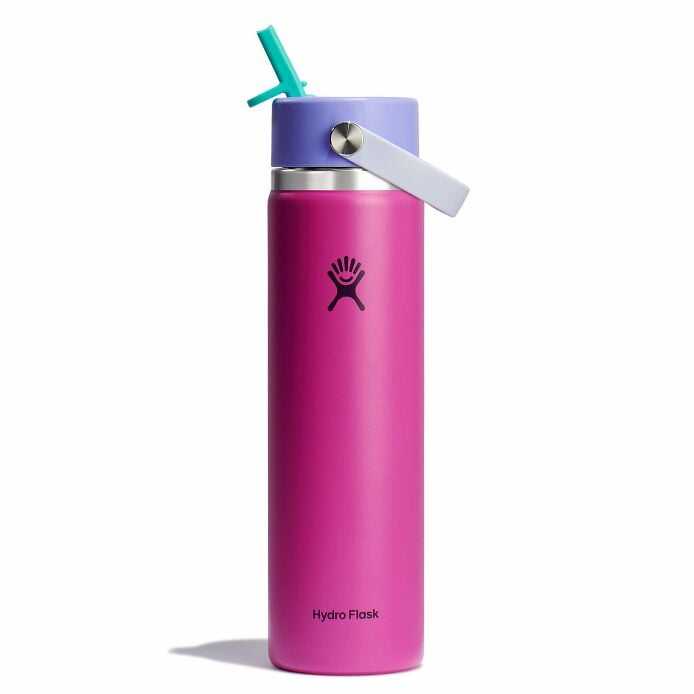 24 oz Wide Mouth with Flex Straw Cap Holiday Punch