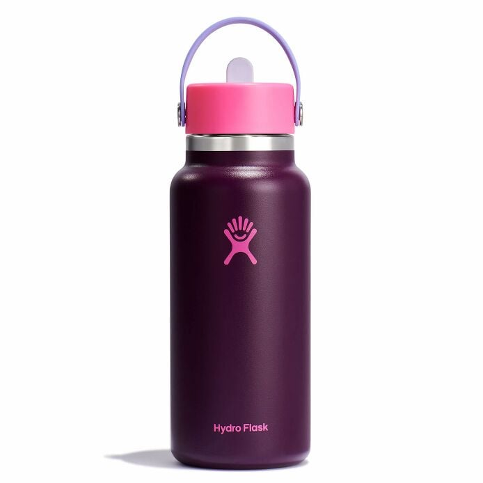 32 oz Wide Mouth with Flex Straw Cap Sugarplum