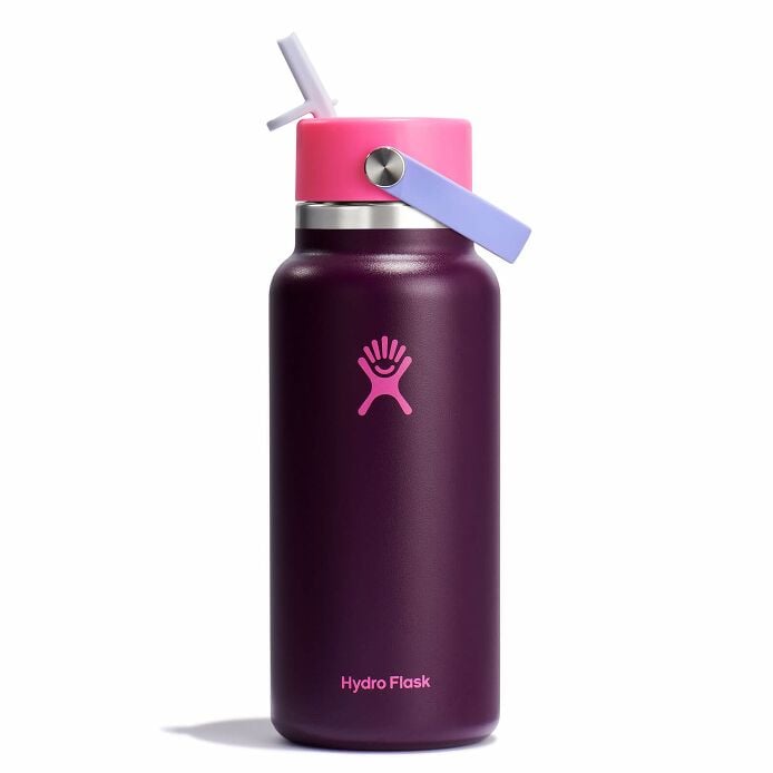 32 oz Wide Mouth with Flex Straw Cap Sugarplum