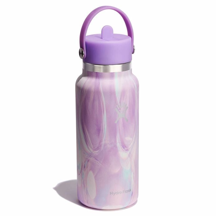 32 oz Wide Mouth with Flex Straw Cap Jelly Purple