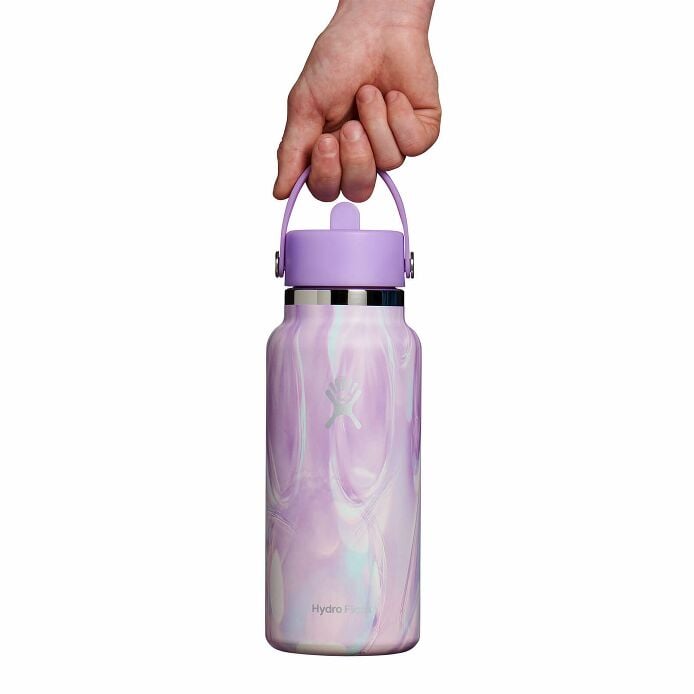 32 oz Wide Mouth with Flex Straw Cap Jelly Purple
