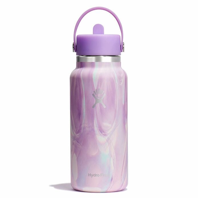 32 oz Wide Mouth with Flex Straw Cap Jelly Purple
