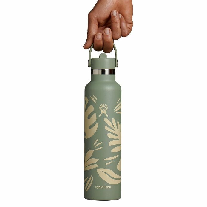 24 oz Standard Mouth with Flex Straw Cap Botanical Bliss