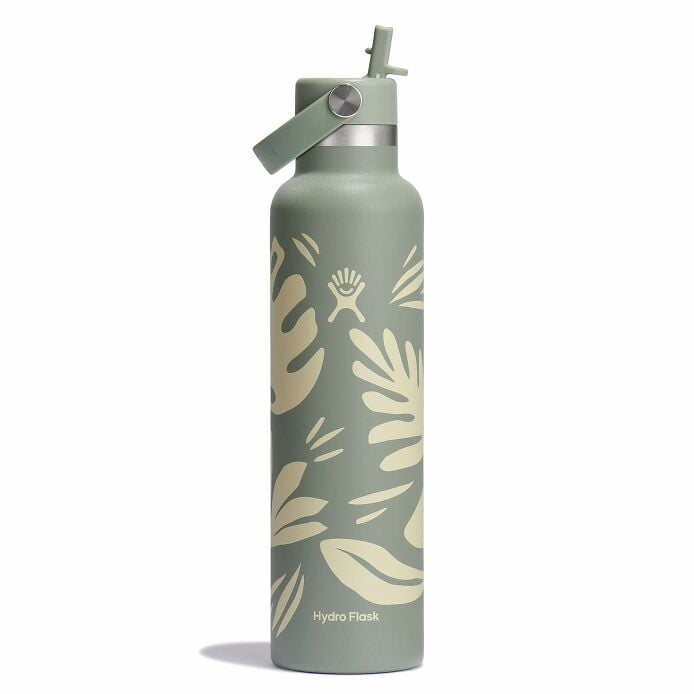 24 oz Standard Mouth with Flex Straw Cap Botanical Bliss