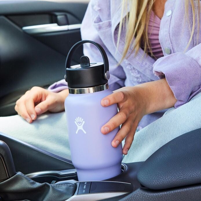32 oz Wide Mouth Travel Bottle with Flex Straw Cap Phantom