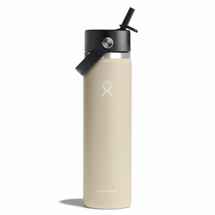 24 oz Wide Mouth with Flex Straw Cap - Oat
