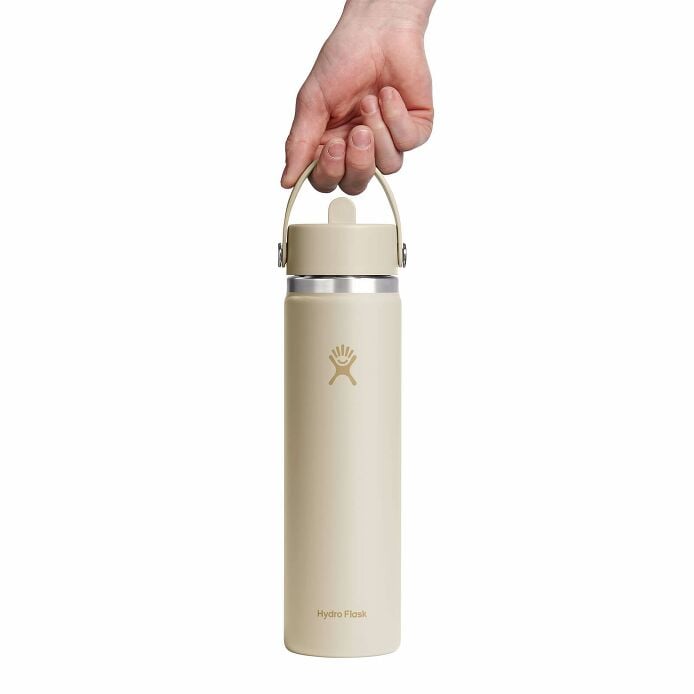 24 oz Wide Mouth with Flex Straw Cap Coconut