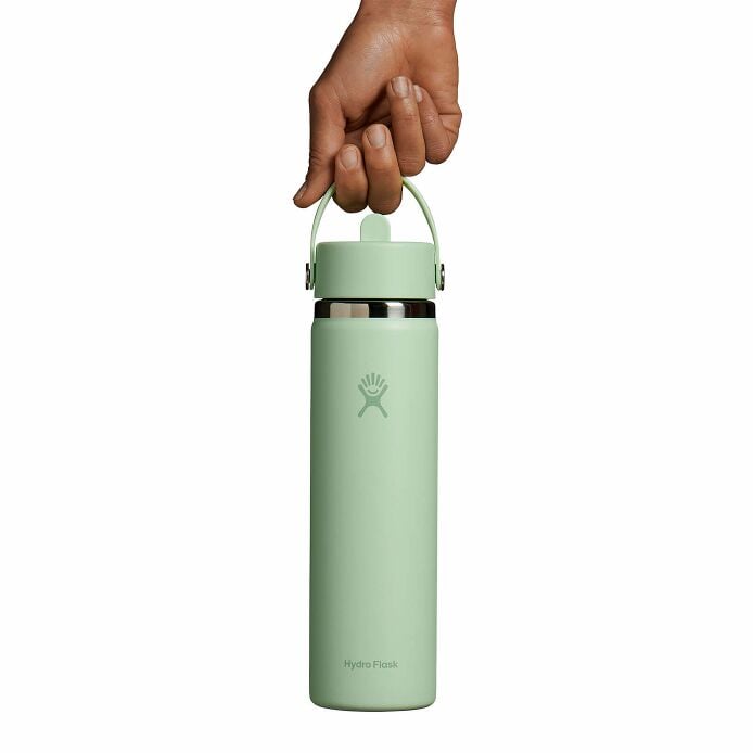 24 oz Wide Mouth with Flex Straw Cap Aloe