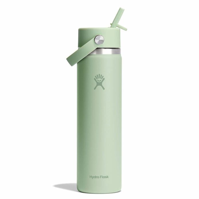 24 oz Wide Mouth with Flex Straw Cap Aloe