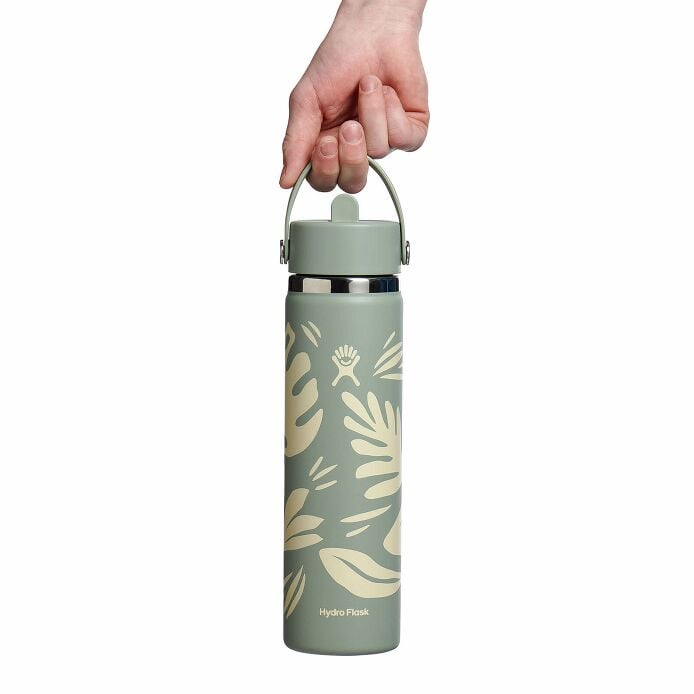 24 oz Wide Mouth with Flex Straw Cap Botanical Bliss