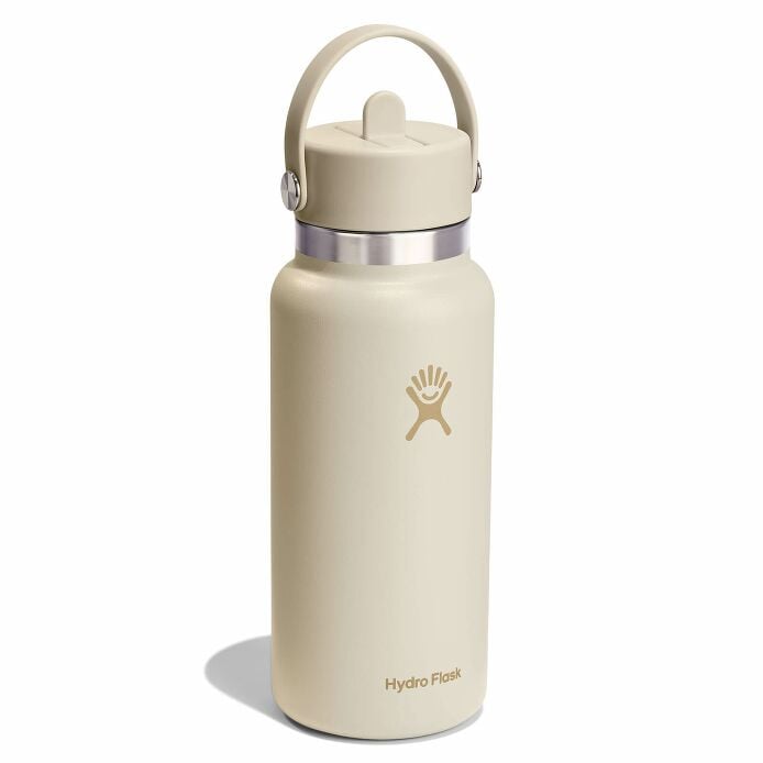 32 oz Wide Mouth with Flex Straw Cap Coconut