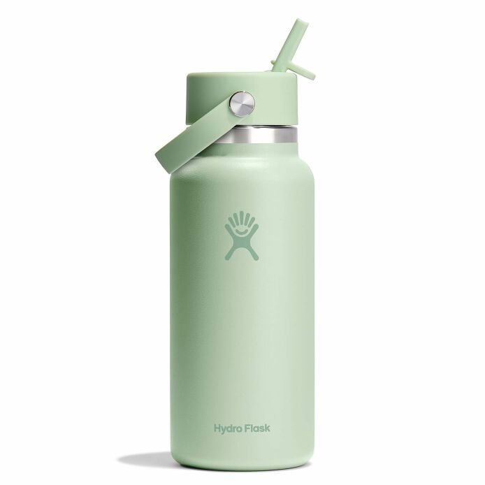 32 oz Wide Mouth with Flex Straw Cap Aloe