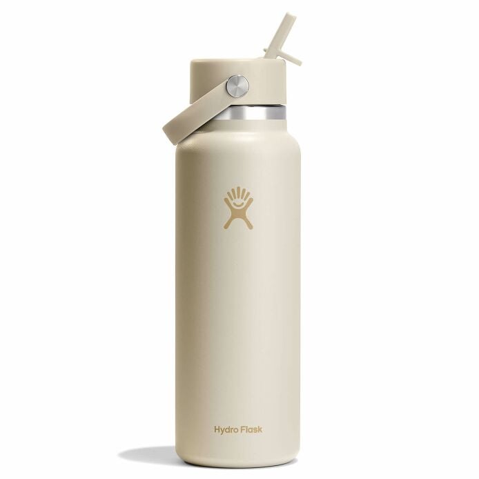 40 oz Wide Mouth with Flex Straw Cap Coconut