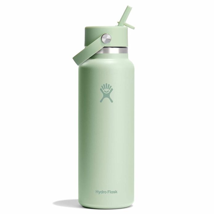 40 oz Wide Mouth with Flex Straw Cap Aloe