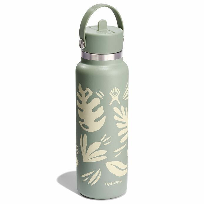 40 oz Wide Mouth with Flex Straw Cap Botanical Bliss