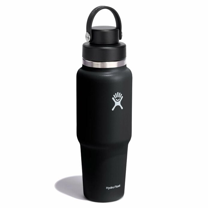 32 oz Wide Mouth Travel Bottle with Flex Chug Cap Black