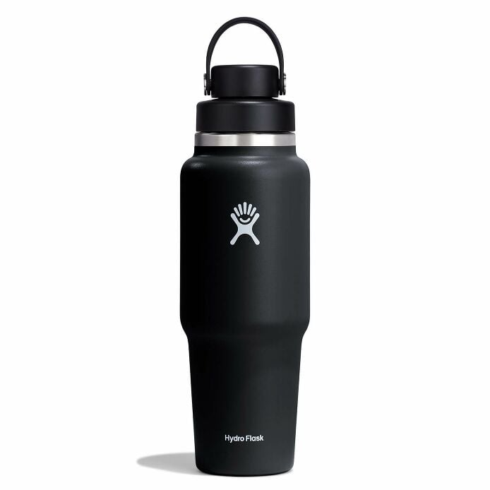 32 oz Wide Mouth Travel Bottle with Flex Chug Cap Black