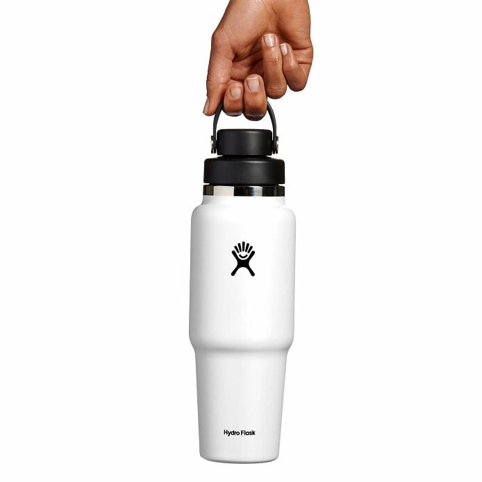 32 oz Wide Mouth Travel Bottle with Flex Chug Cap White