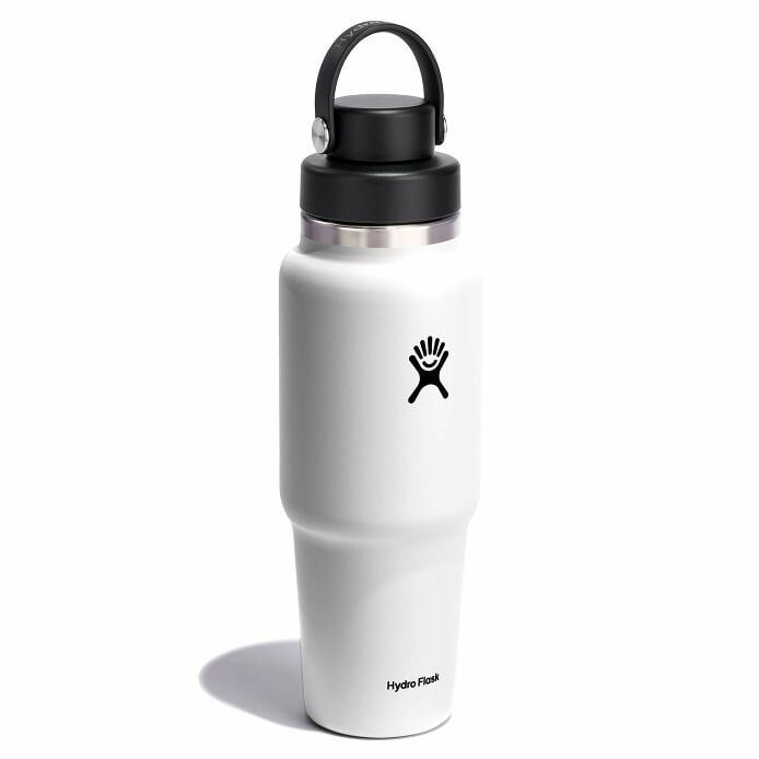 32 oz Wide Mouth Travel Bottle with Flex Chug Cap White
