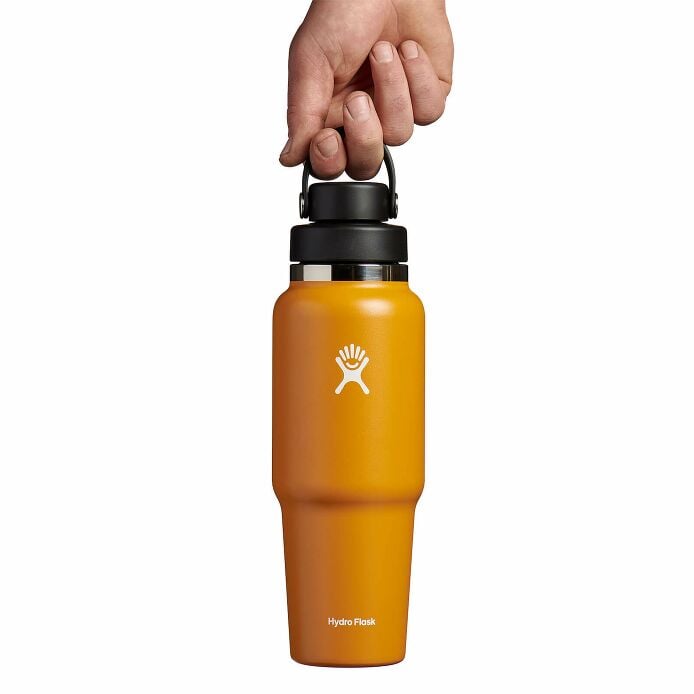 32 oz Wide Mouth Travel Bottle with Flex Chug Cap Fossil
