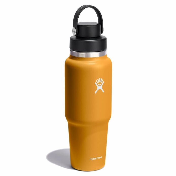32 oz Wide Mouth Travel Bottle with Flex Chug Cap Fossil