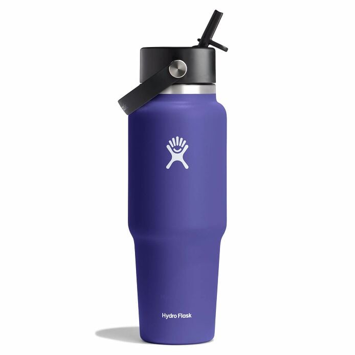 32 oz Wide Mouth Travel Bottle with Flex Straw Cap Phantom
