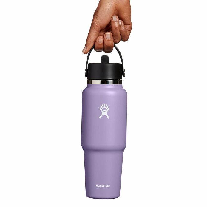 32 oz Wide Mouth Travel Bottle with Flex Straw Cap Moonshadow