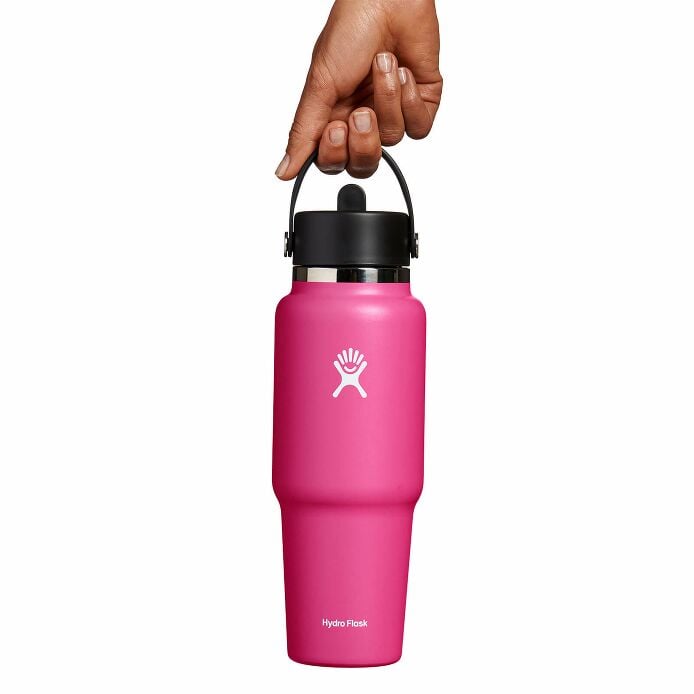 32 oz Wide Mouth Travel Bottle with Flex Straw Cap Zinnia