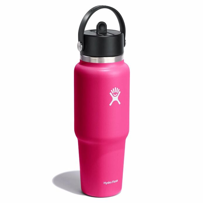 32 oz Wide Mouth Travel Bottle with Flex Straw Cap Zinnia
