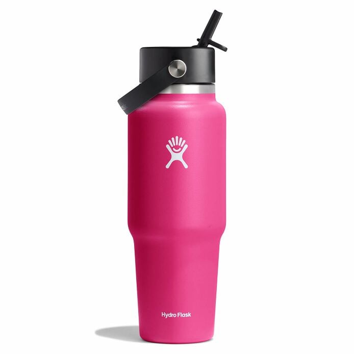 32 oz Wide Mouth Travel Bottle with Flex Straw Cap Zinnia