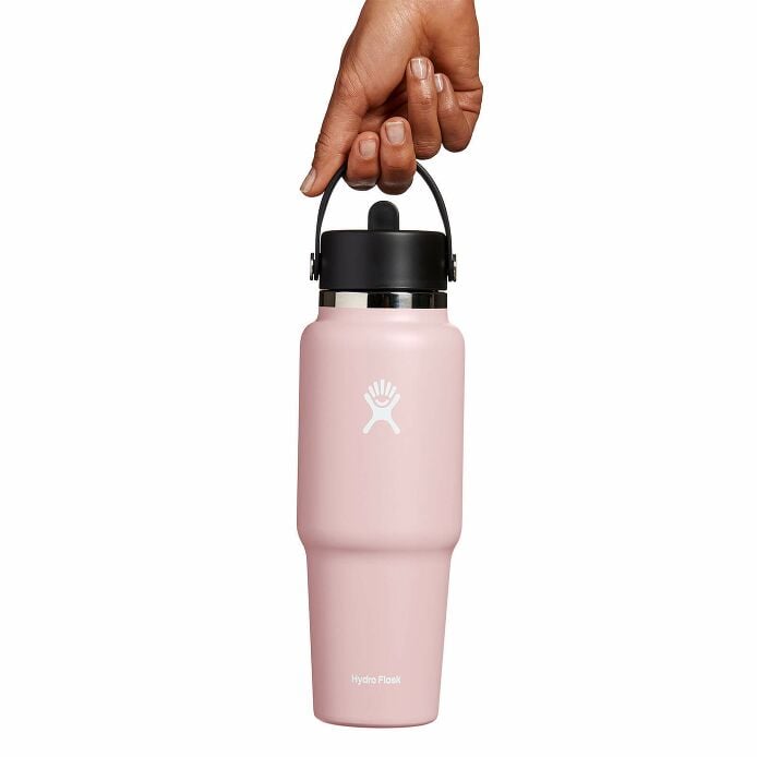 32 oz Wide Mouth Travel Bottle with Flex Straw Cap Trillium