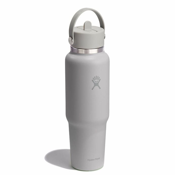 40 oz Wide Mouth Travel Bottle with Flex Straw Cap Tonal Birch