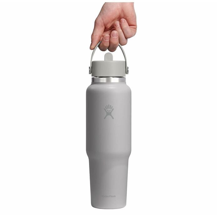 40 oz Wide Mouth Travel Bottle with Flex Straw Cap Tonal Birch