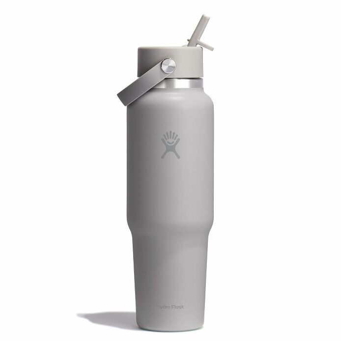 40 oz Wide Mouth Travel Bottle with Flex Straw Cap Tonal Birch