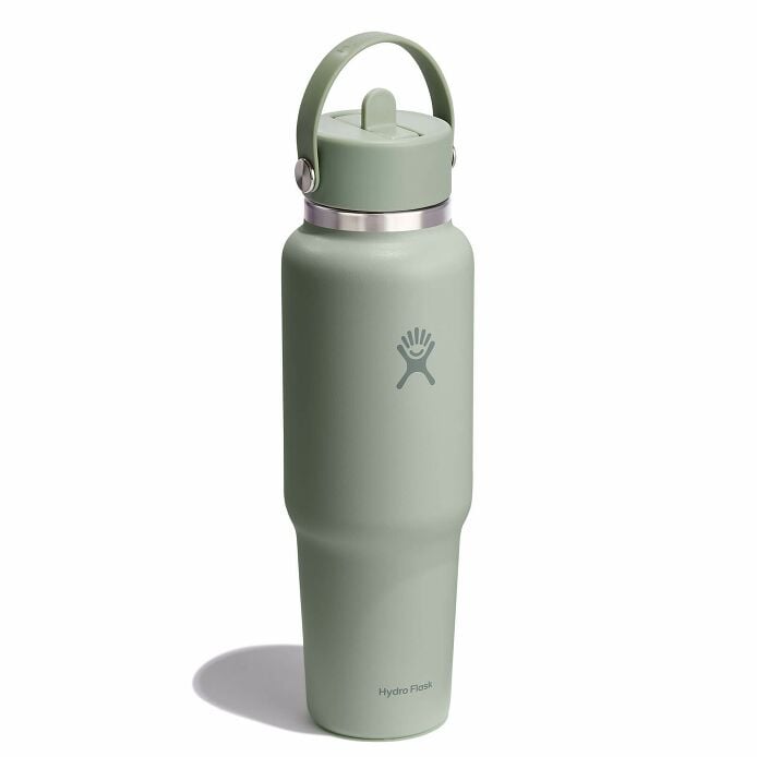 40 oz Wide Mouth Travel Bottle with Flex Straw Cap Tonal Agave