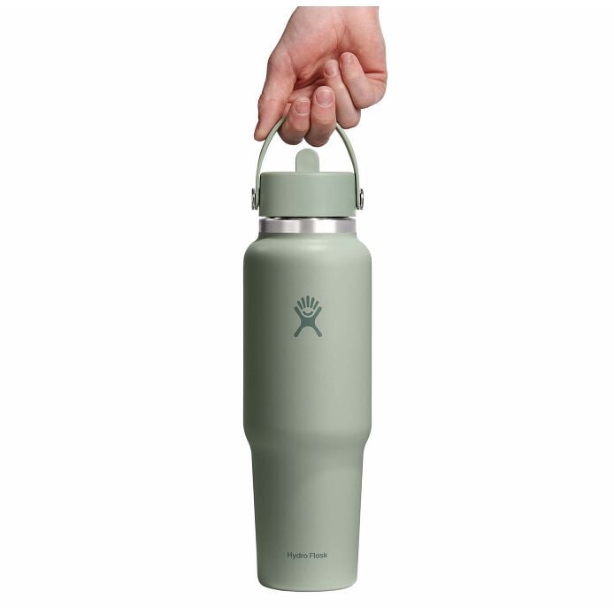 40 oz Wide Mouth Travel Bottle with Flex Straw Cap Tonal Agave