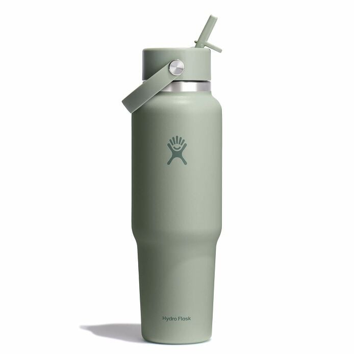 40 oz Wide Mouth Travel Bottle with Flex Straw Cap Tonal Agave