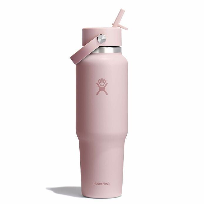 40 oz Wide Mouth Travel Bottle with Flex Straw Cap Tonal Trillium